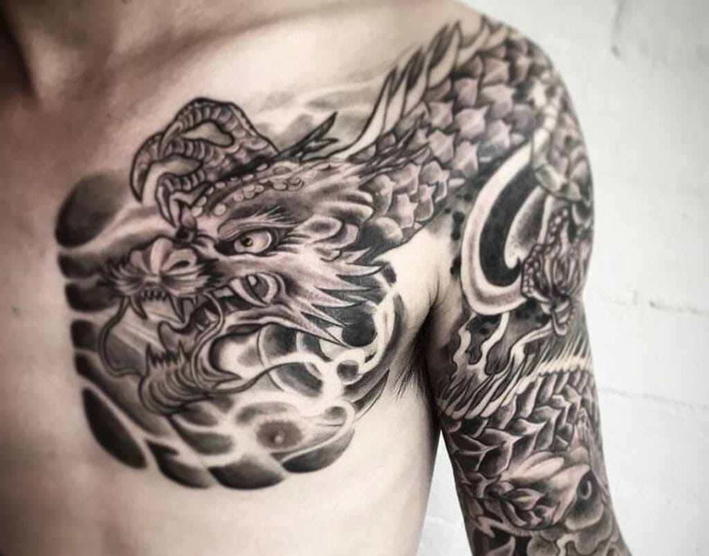 Dragon Tattoo On Chest Designs - wide 4