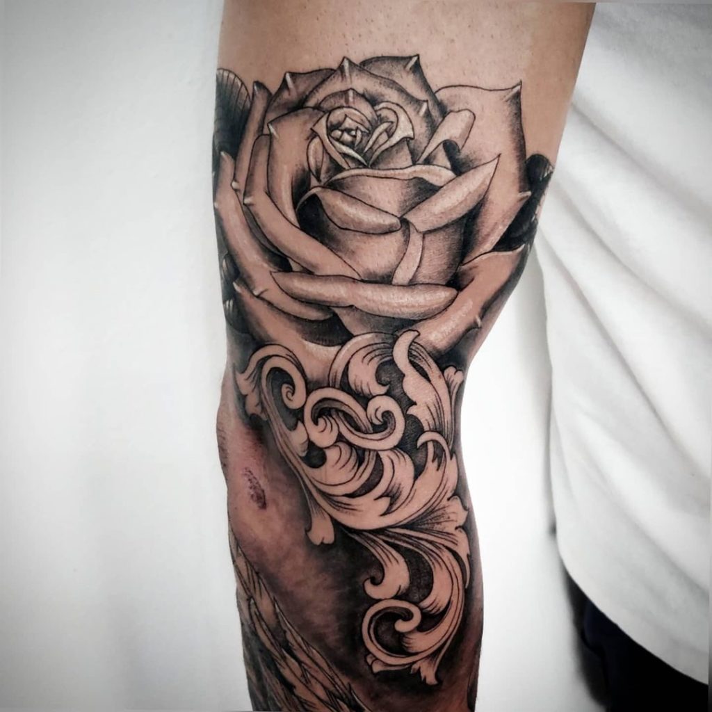 Chicano Flower Tattoo