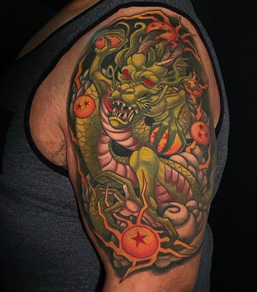 Chinese Dragon Shenron Tattoo Design For The Anime Geeks