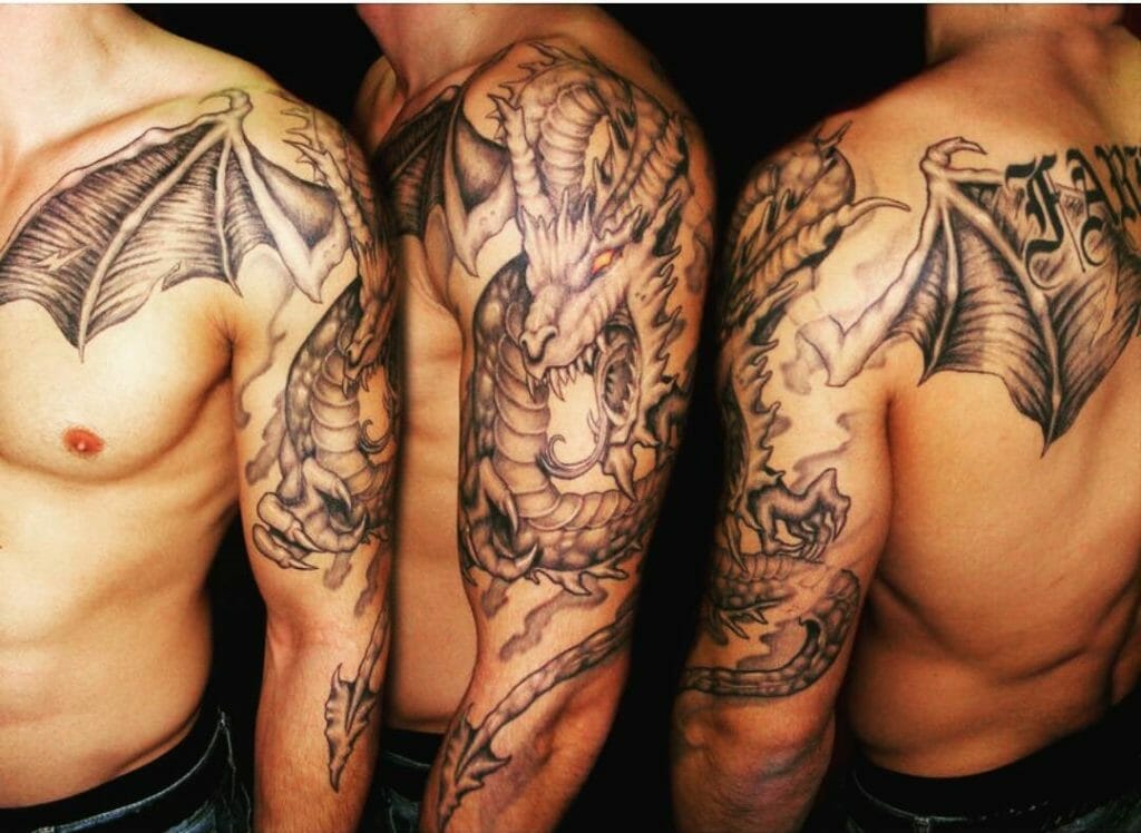 Chinise Dragon Arm Tattoo