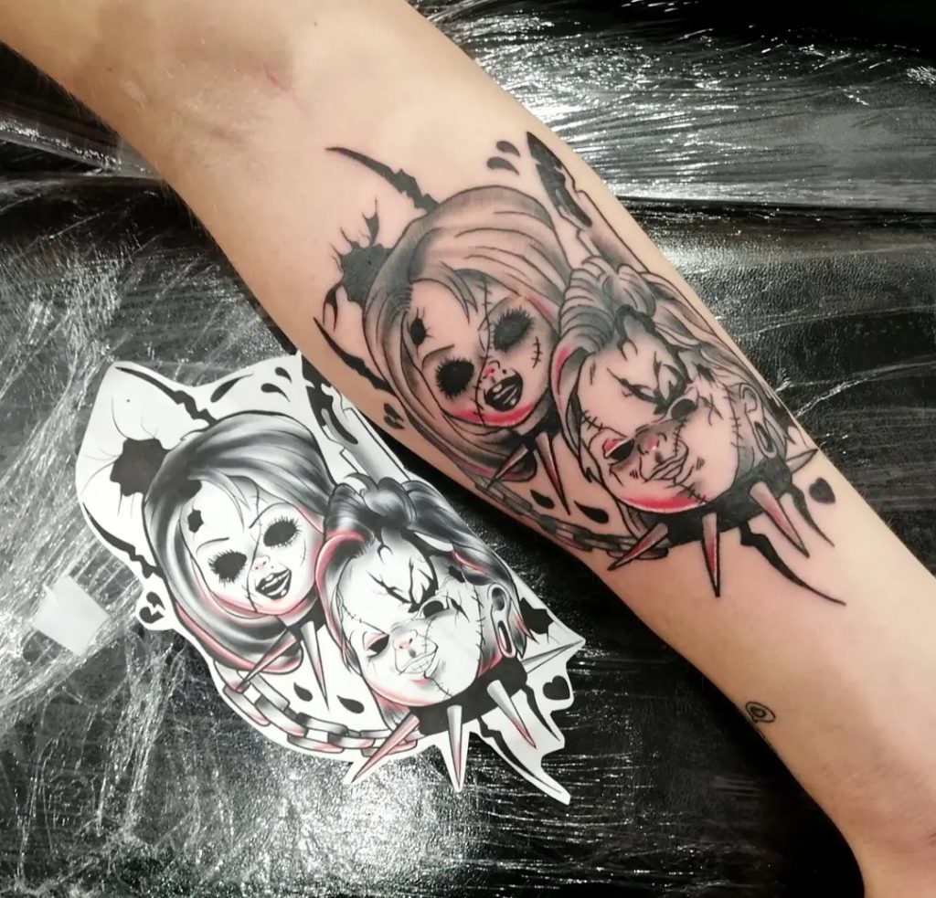 Chucky and Tiffany Tattoo