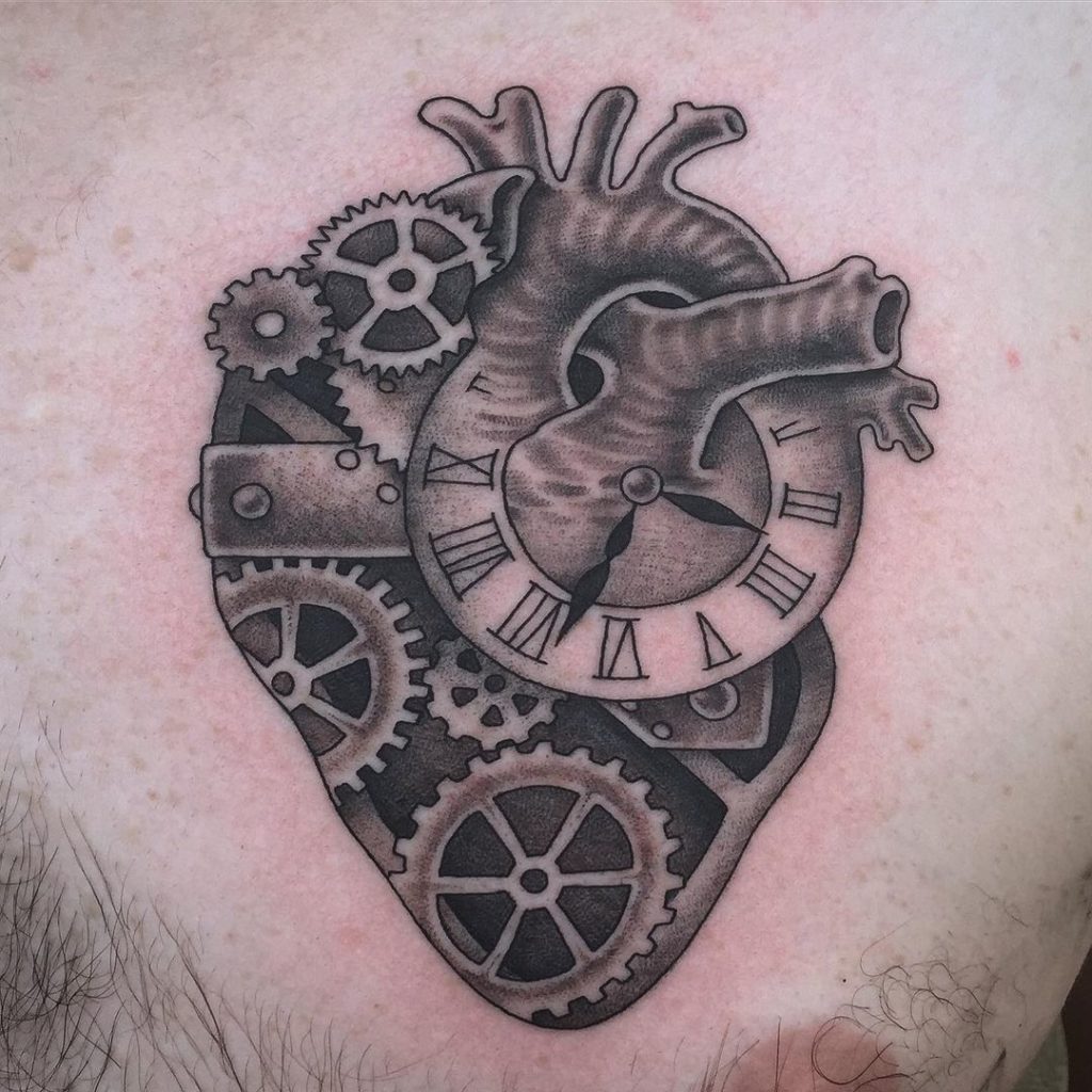 Clockwork Heart Tattoo