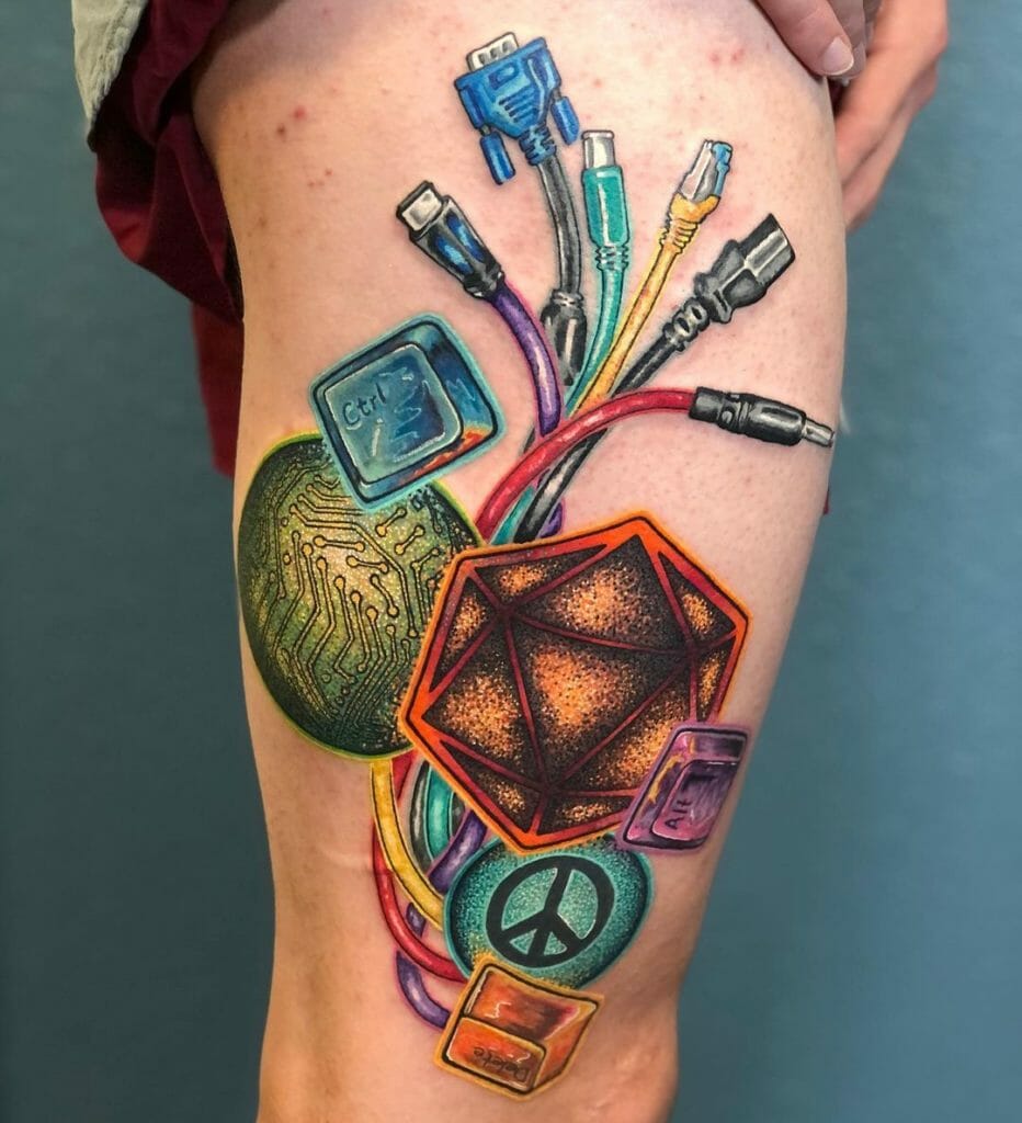 Colorful Critical Role Tattoo Designs For Dungeons And Dragons Fans