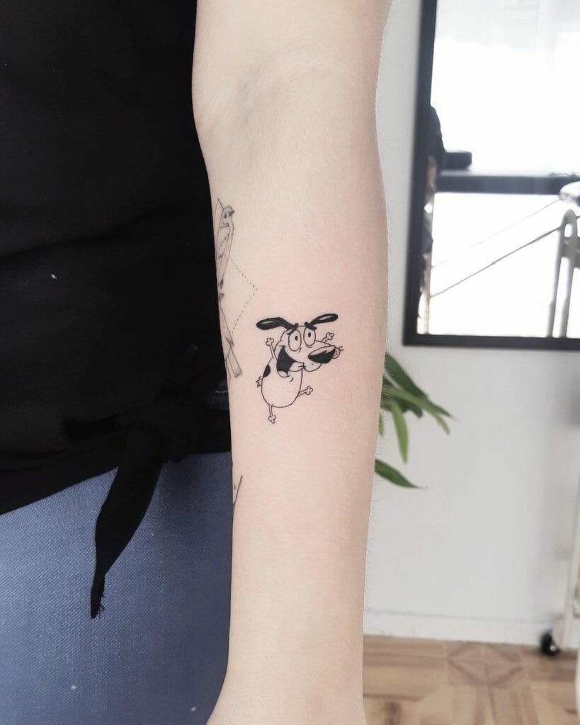 Courage the Cowardly Dog Tattoo