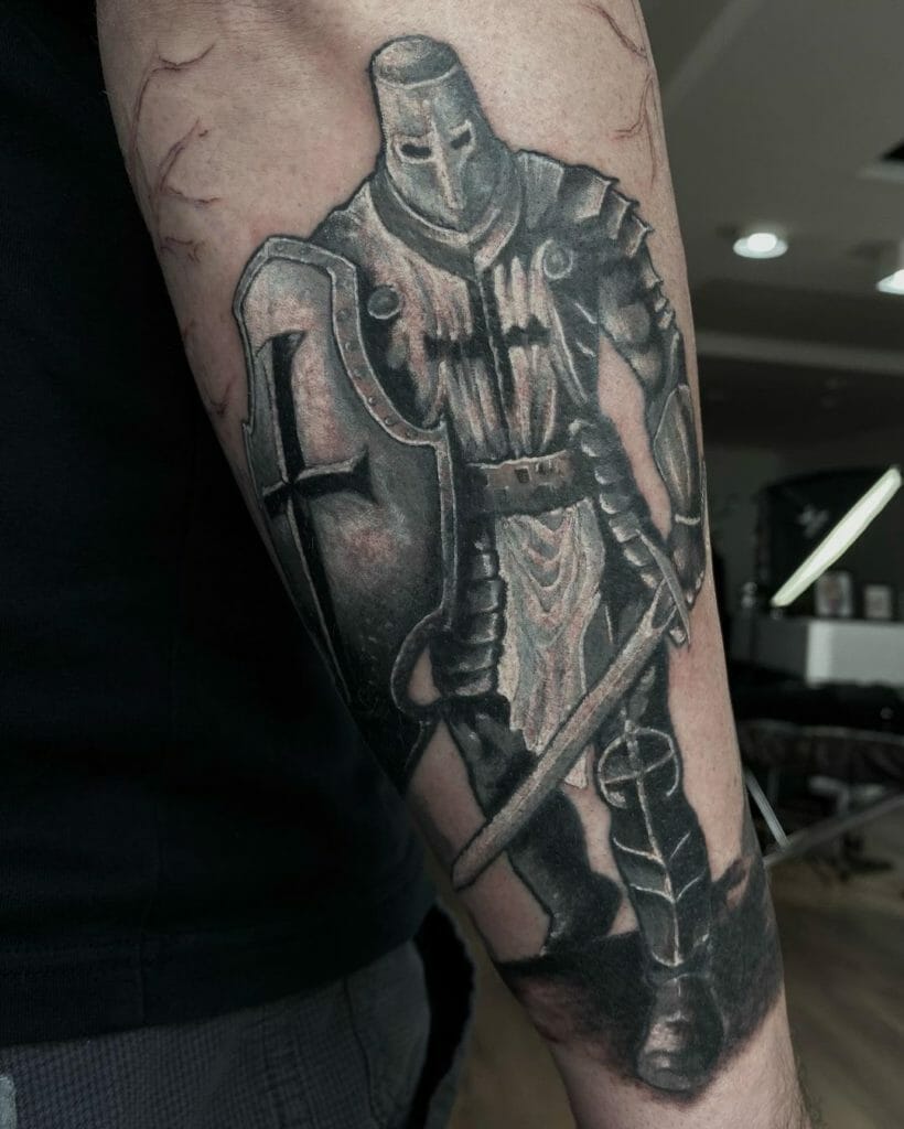Crusader Tattoo Designs With The Armour Of The Knights