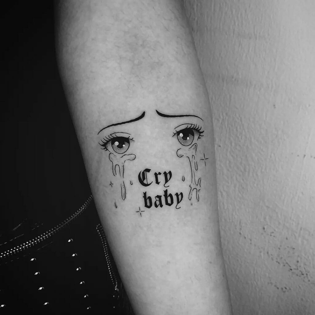 Cry Baby Eyes Tattoos