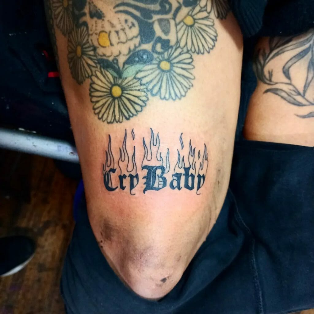 Cry Baby Word Tattoos