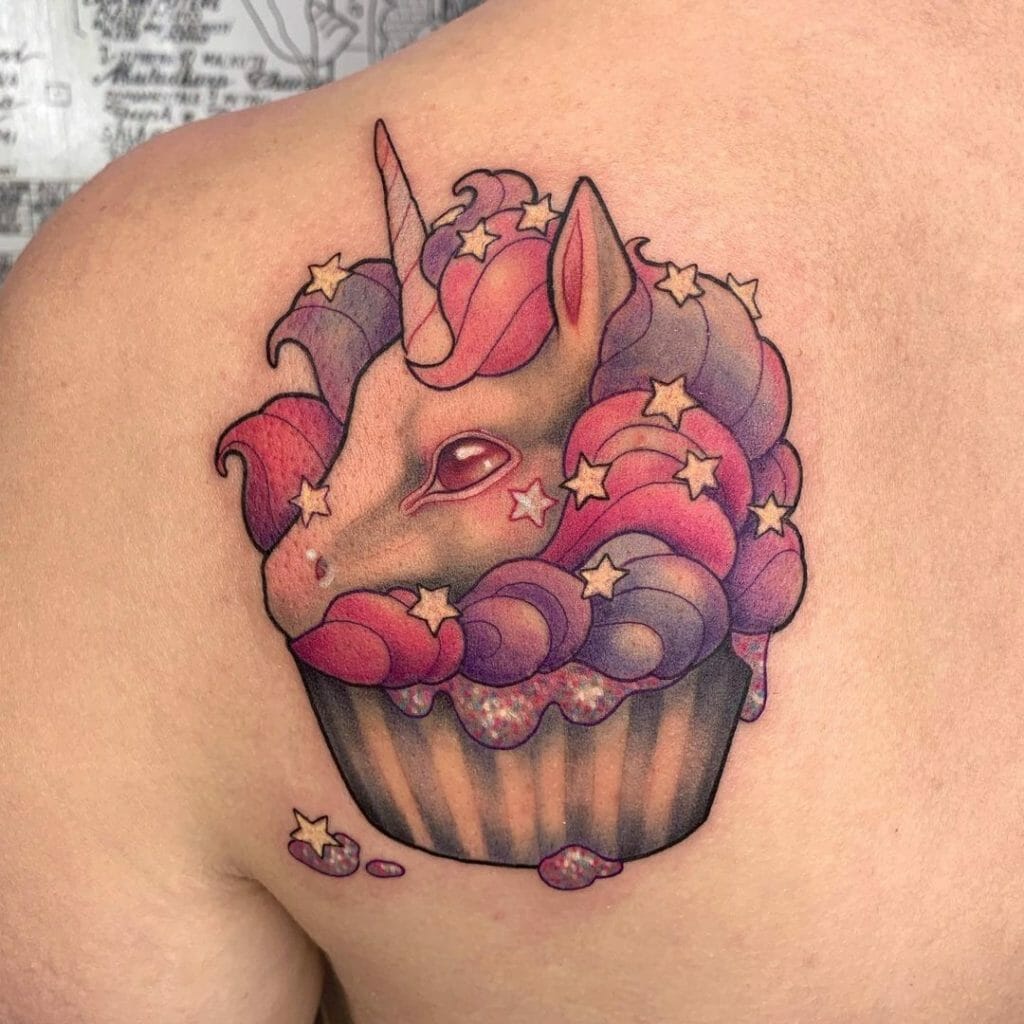 Cupcake Tattoos With Fairy Dust