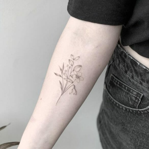 20+ Amazing Flower Bouquet Tattoos For 2024!