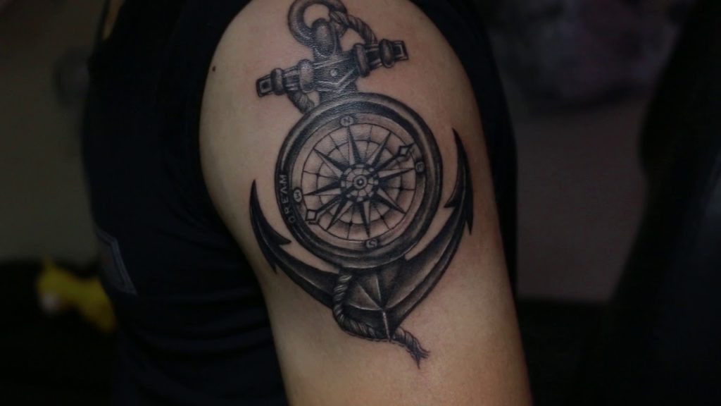 Dark Compass Tattoo
