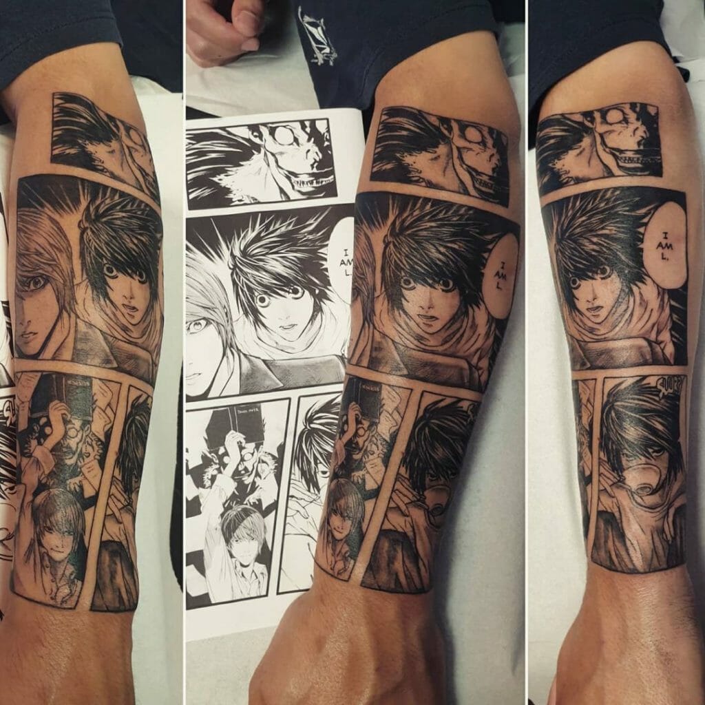 Death Note Manga Tattoo