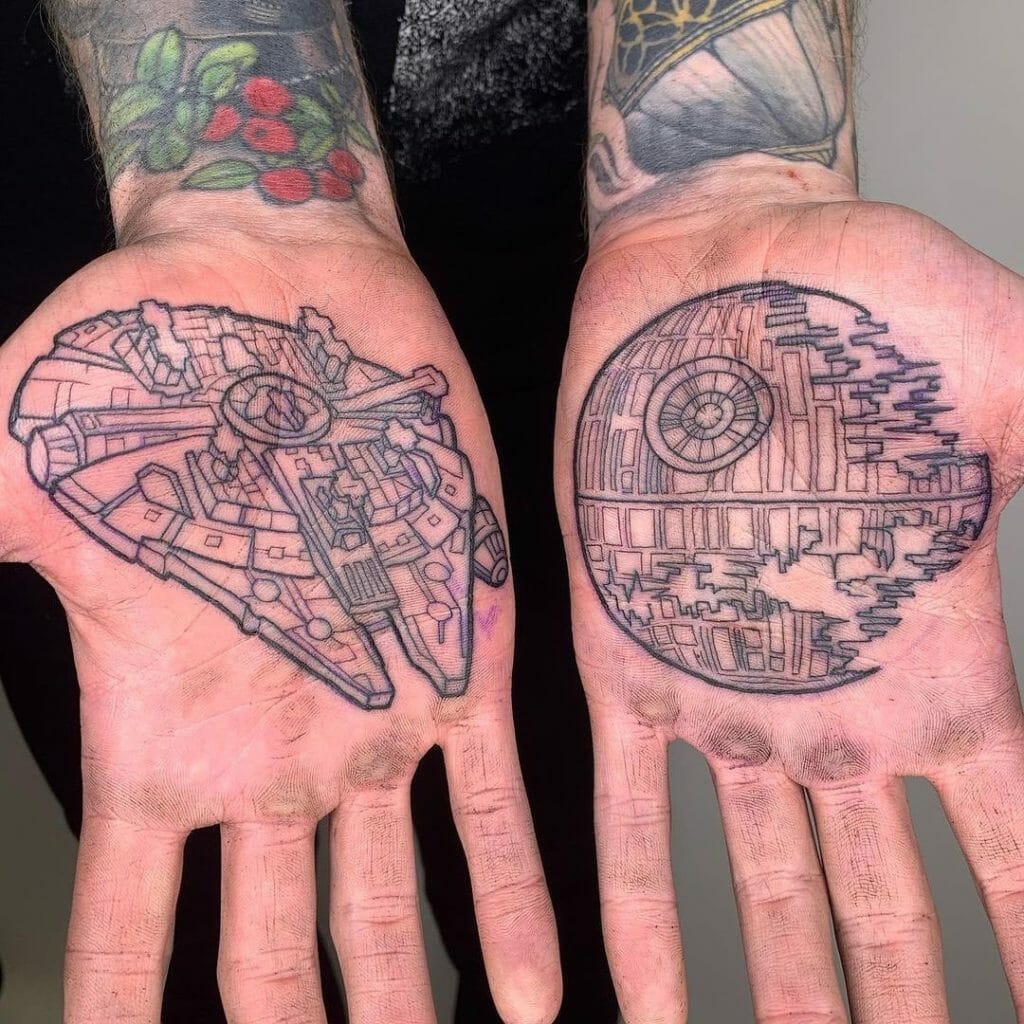 Death Star Tattoo For Your Hand