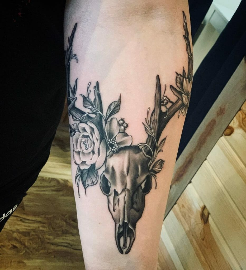101 Best Deer Skull Tattoo Ideas You'll Have To See To Believe! - Outsons