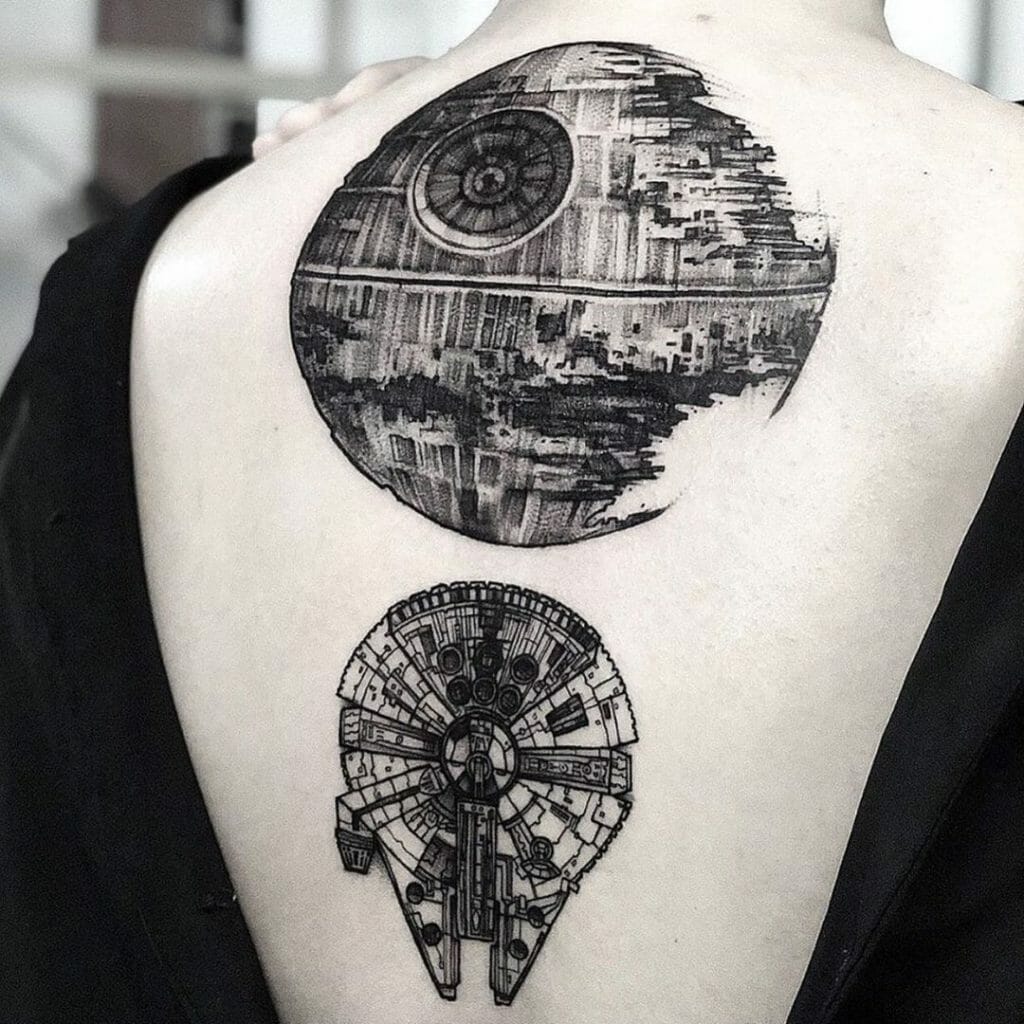 Detailed Star Wars Death Star Tattoo For The Nerdy Fans