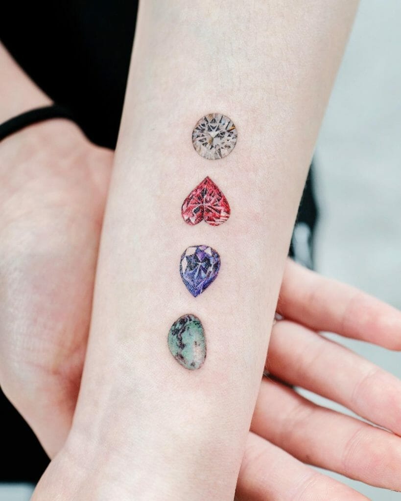 Diamond Tattoo Designs In Different Shapes And Sizes