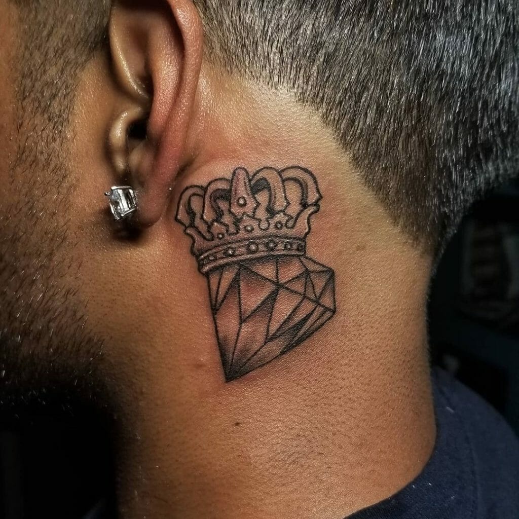 Diamond With Crown Tattoo Concept For The Kings And Queens In You