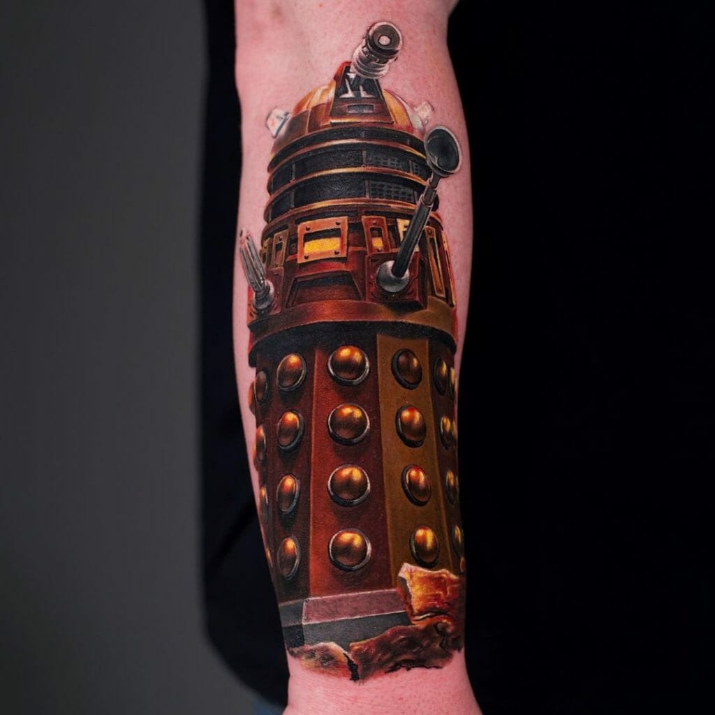 Doctor Who Dalek-Tätowierung