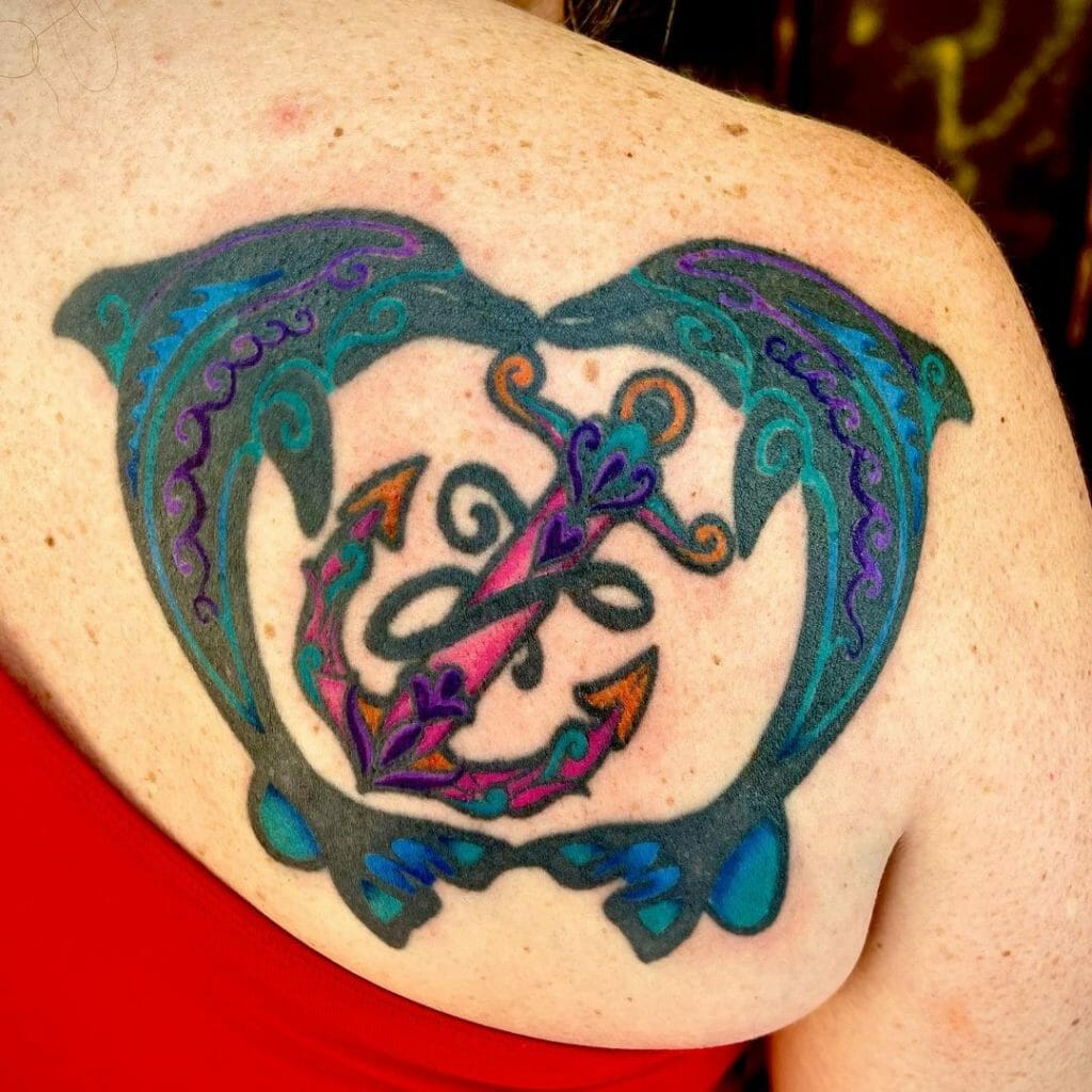 Dolphin Anchor Tattoo