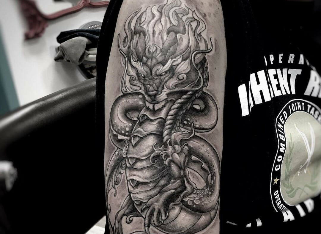 Dragon Arm Sleeve Tattoo Designs - wide 6