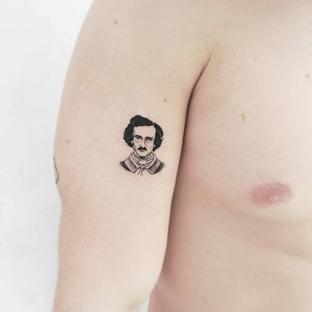 Edgar Allan Poe Small Tattoo