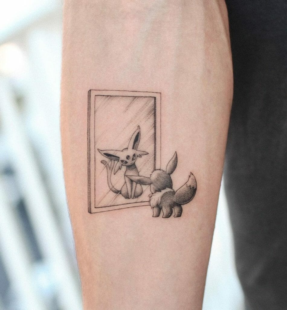 Eevee Mirror Tattoo