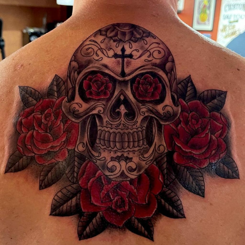 Elaborate Day Of The Dead Tattoos For Your Back
