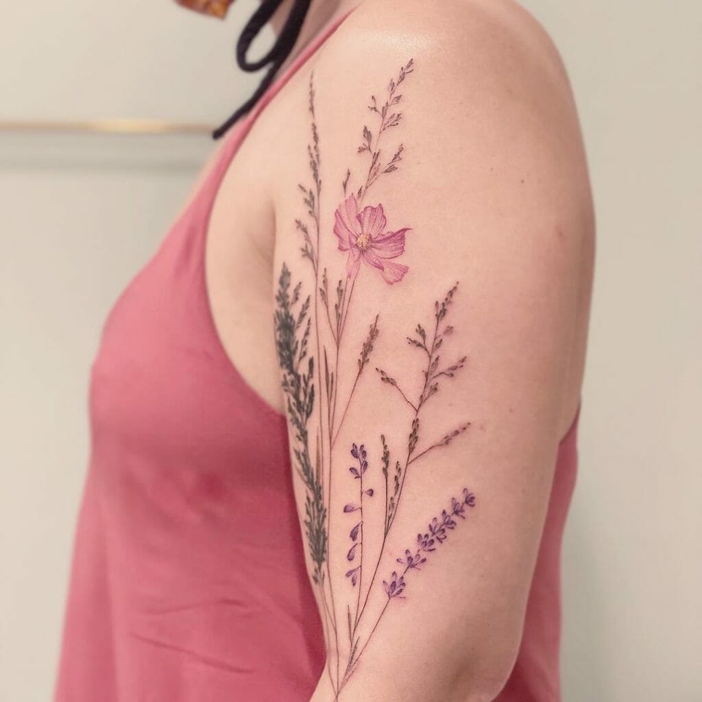 Ethereal Floral Sleeve Tattoos