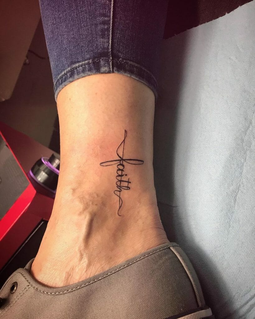 Faith Tattoos On Ankle