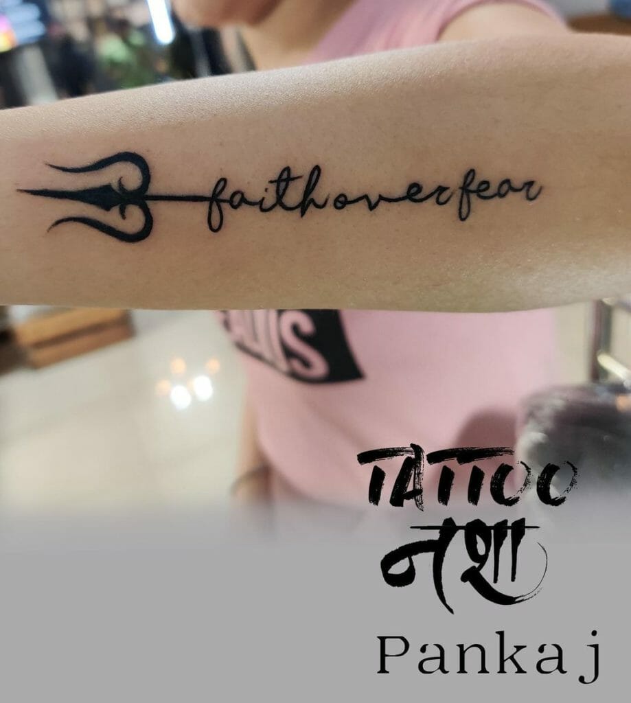 Faith over Fear Tattoo