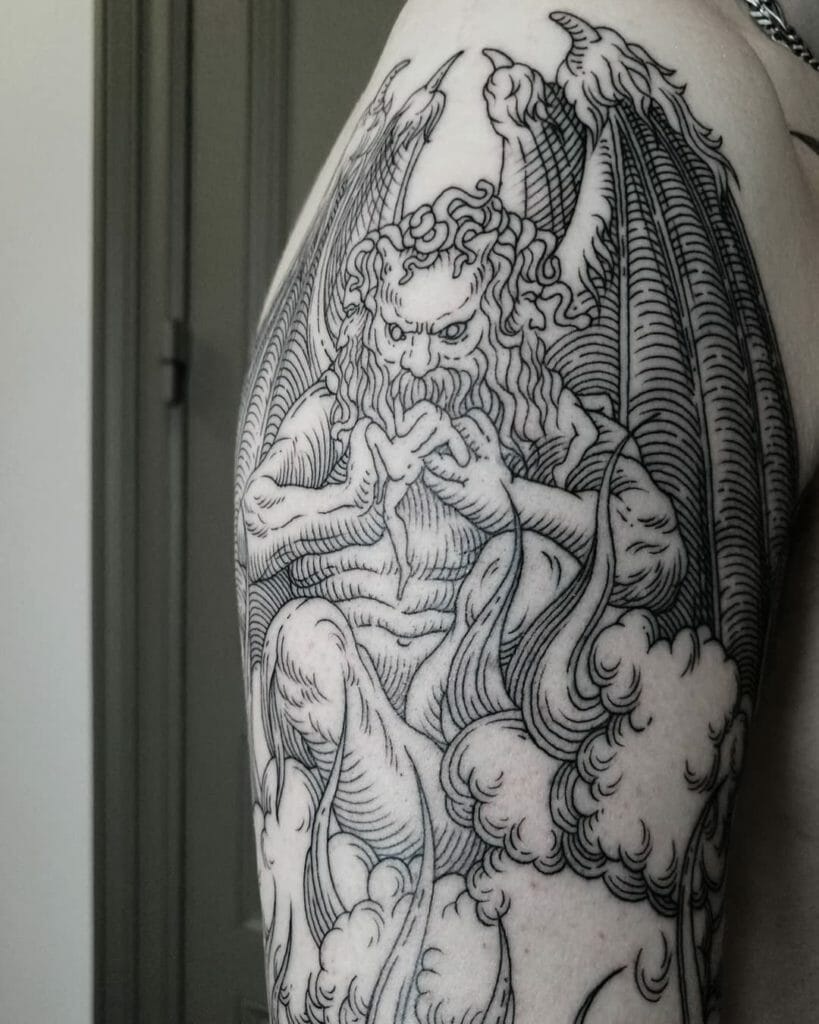 Fallen Angel Tattoo With Wrath