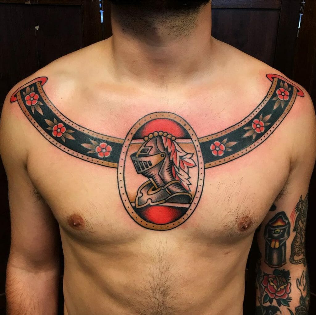 Family Crest Tattoo On Chest