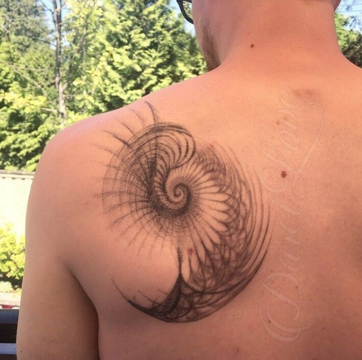 Fibonacci Fractal Tattoo Ideas For Men