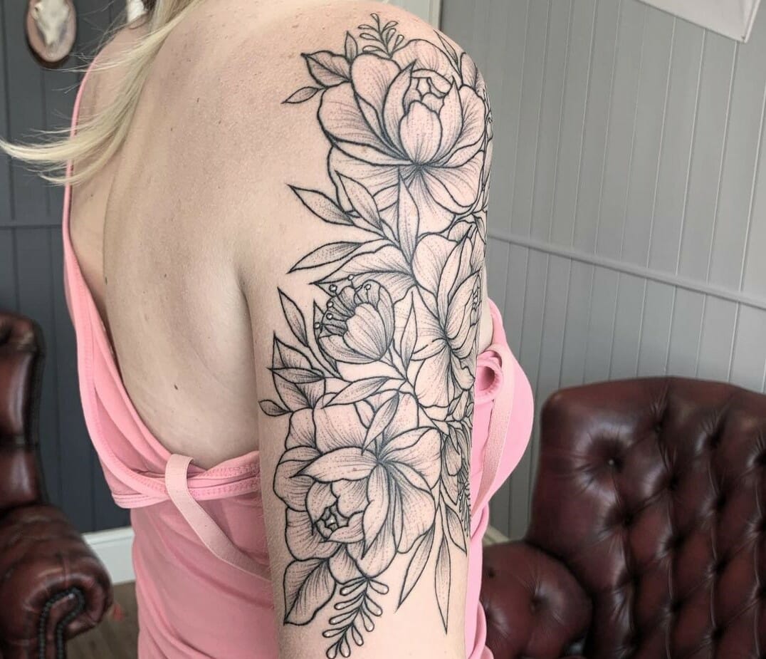 101 Best Floral Sleeve Tattoo Ideas You Have To See To Believe! - Outsons