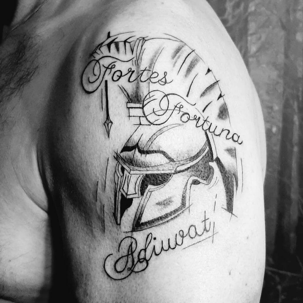 Fortes Fortuna Arm Tattoos