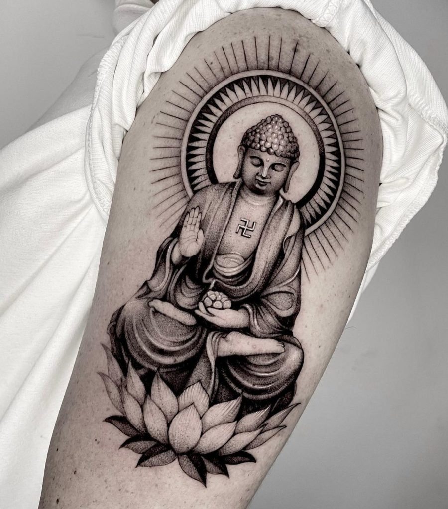 Full sleeve Japanese Buddha Tattoos For Your Forearm