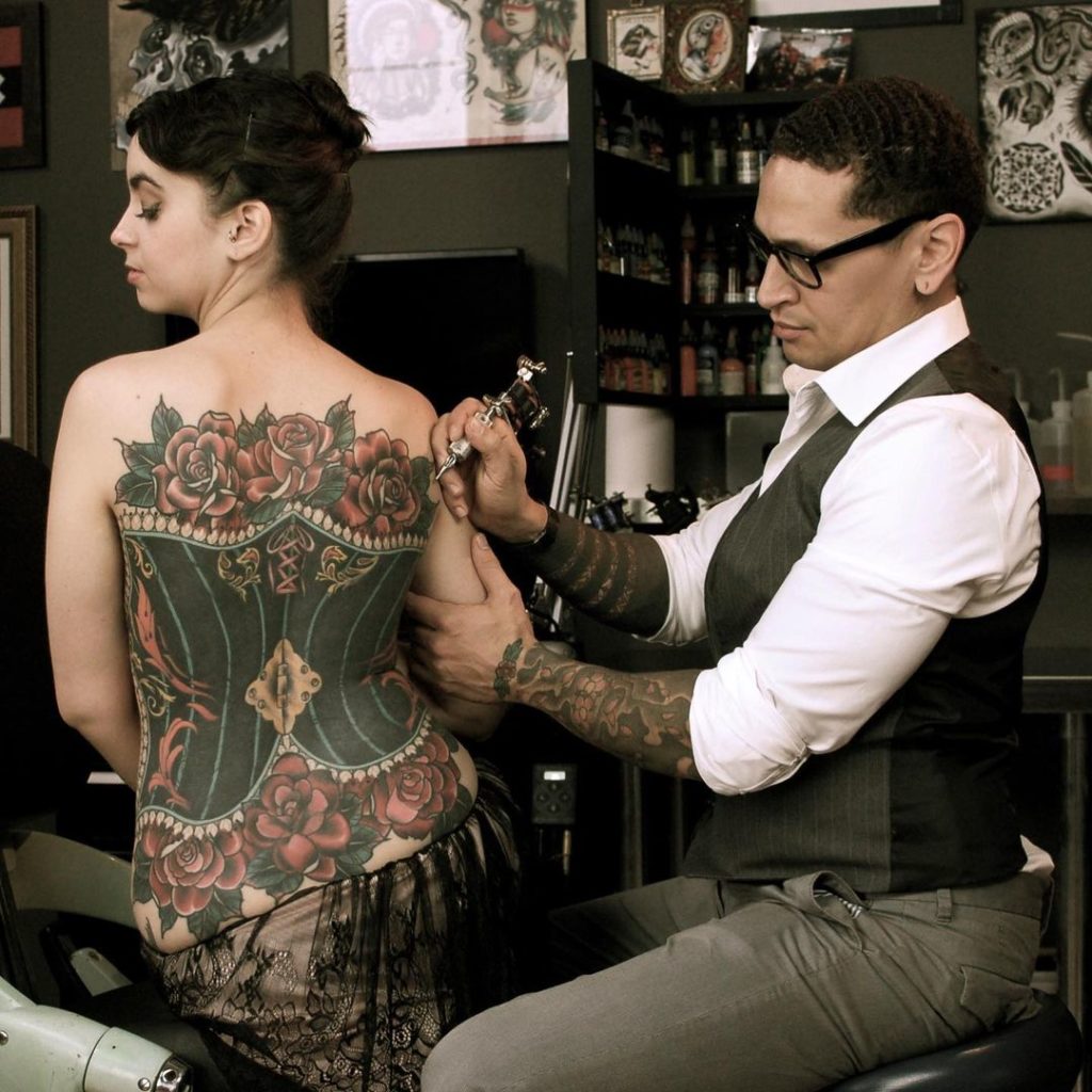 Gorgeous Corset Tattoo Designs That Cover Your Entire Back
