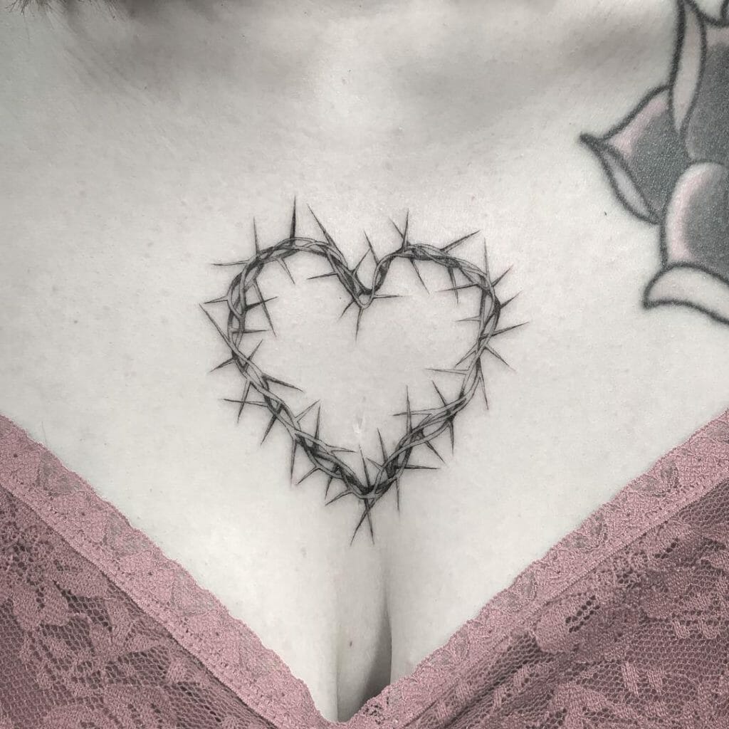 Heart Thorn Tattoo