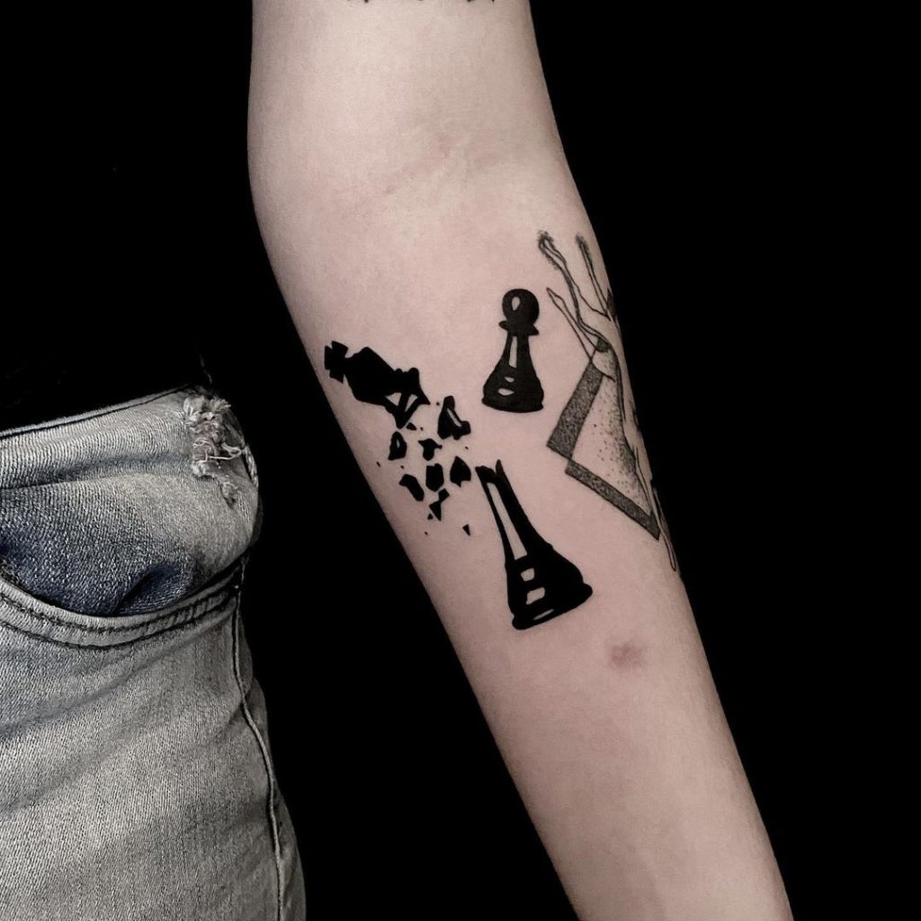 Incredible Checkmate Tattoo