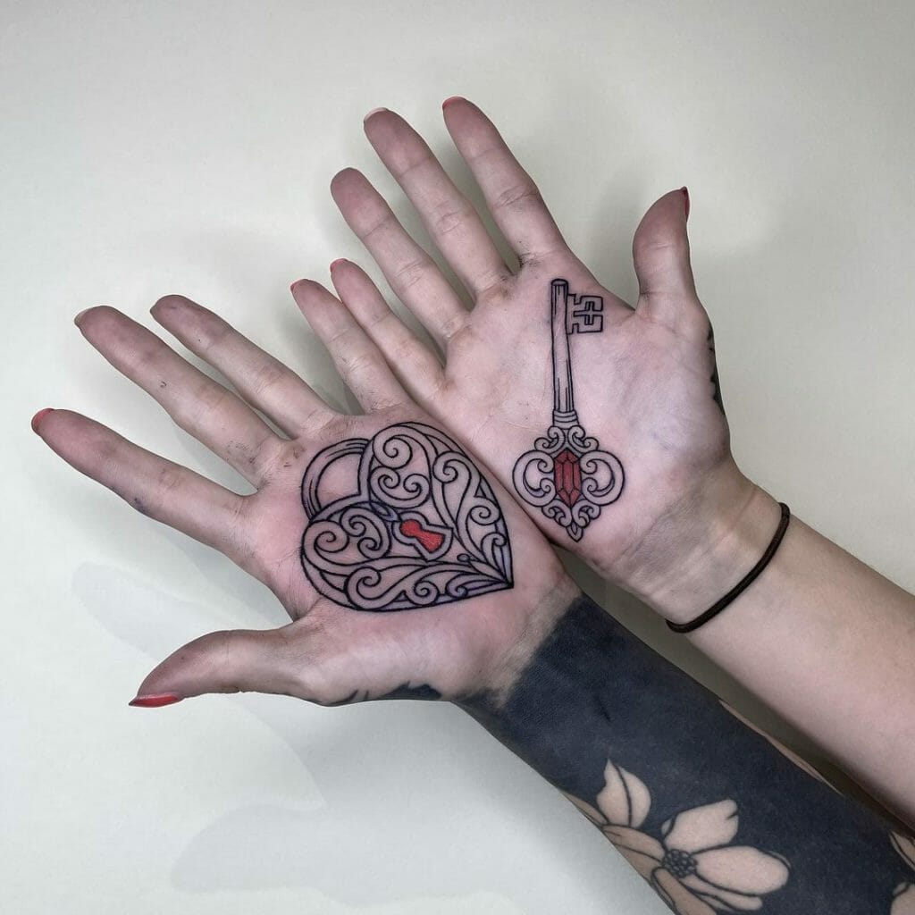 Key and Lock Tattoo