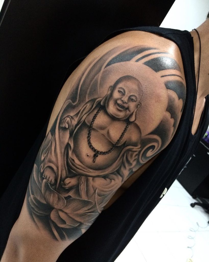 Laughing Buddha Tattoo For Your Arm