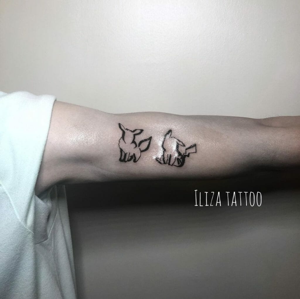 Minimal Eevee Tattoo