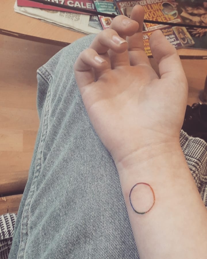 Minimalistic Circle Tattoo