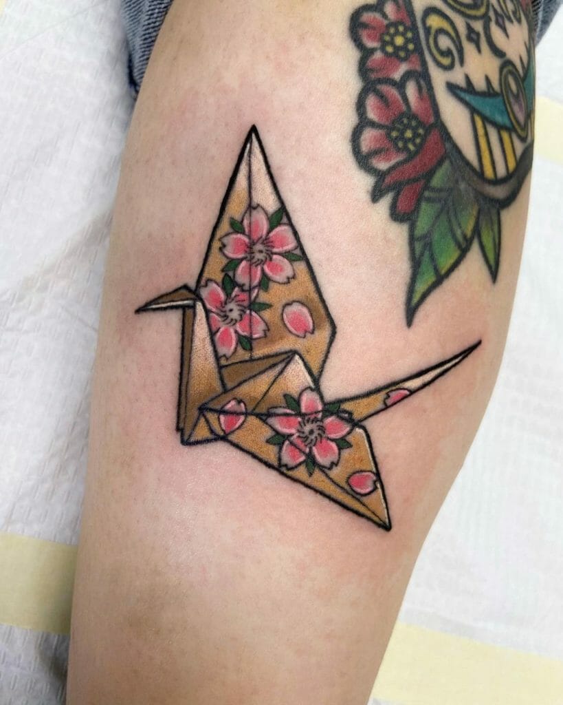 Paper Crane Tattoo