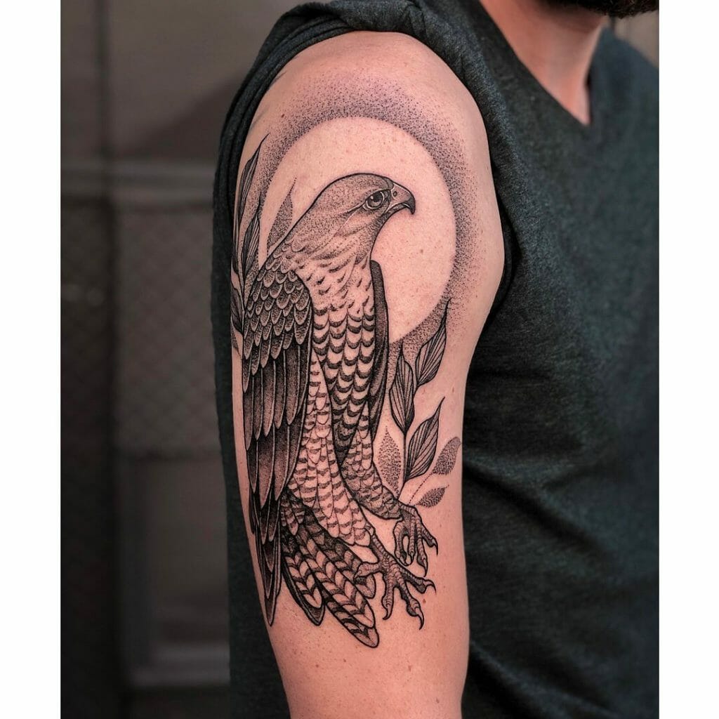Peregrine Falcon Tattoos For Arm