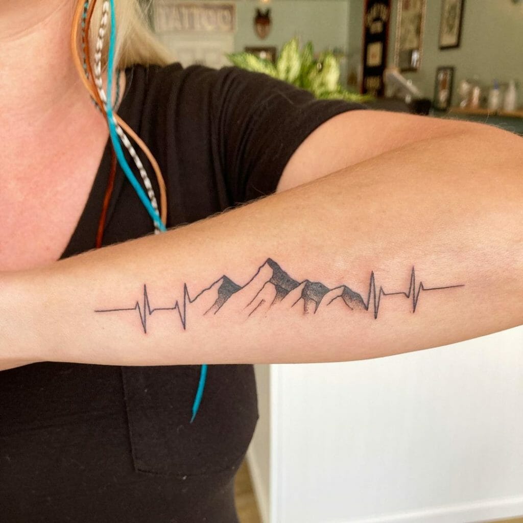 Quirky EKG Tattoo Designs For People Who Like To Experiment
