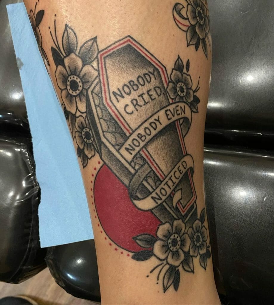 Quotes Coffin Tattoo