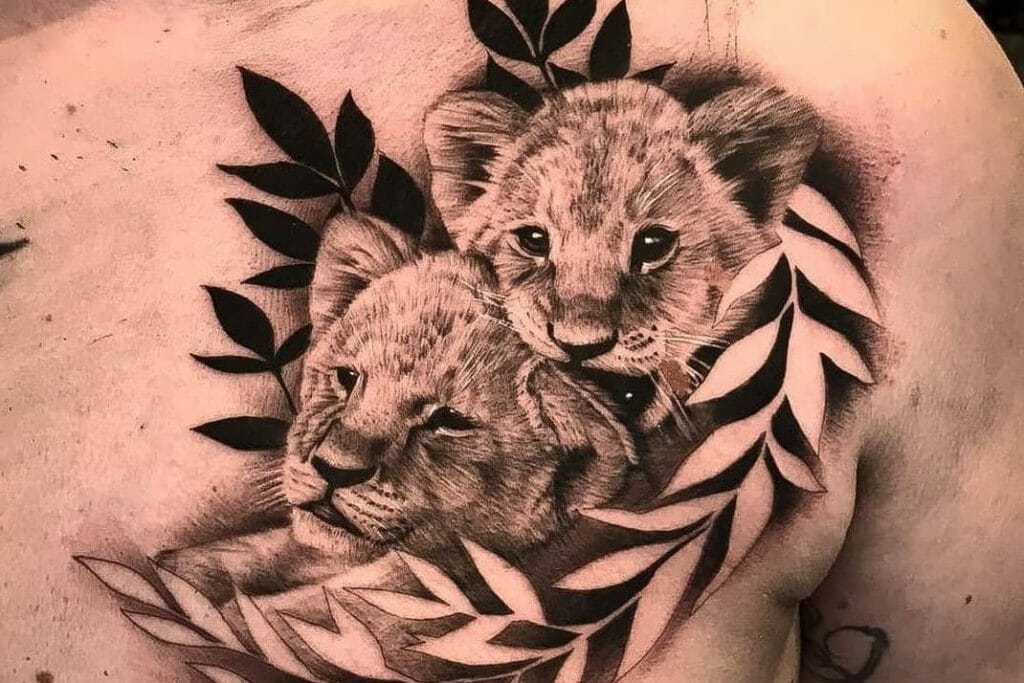 Realistic Cubs Tattoo