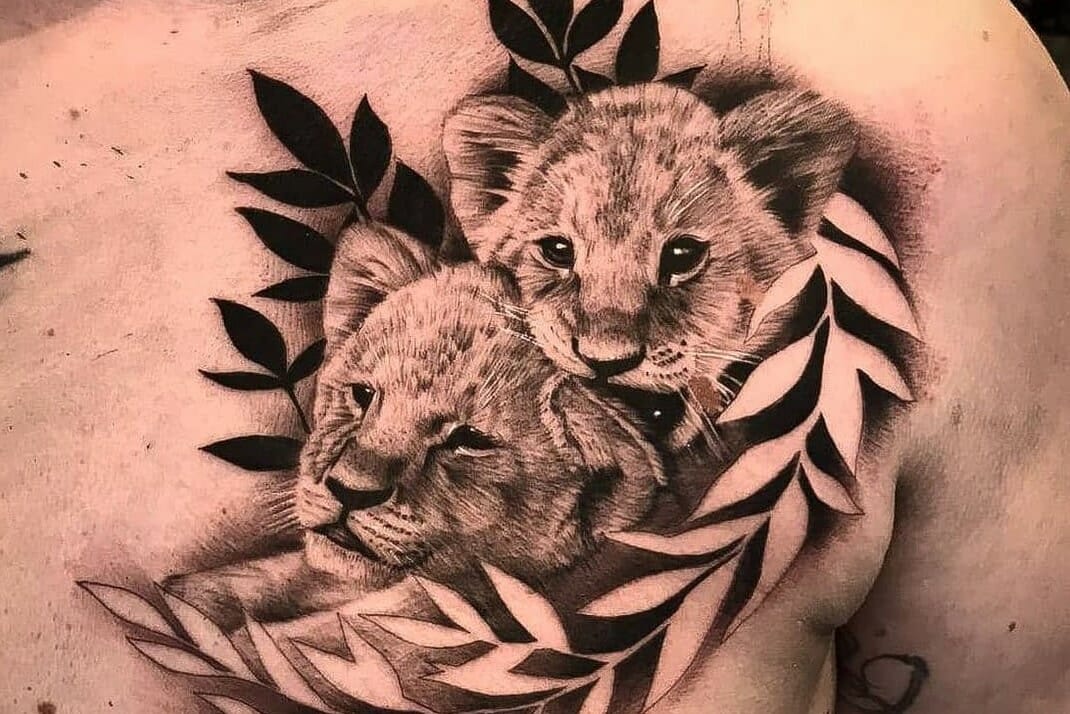 15 Best Lion and Cub Tattoo Collection of 2021