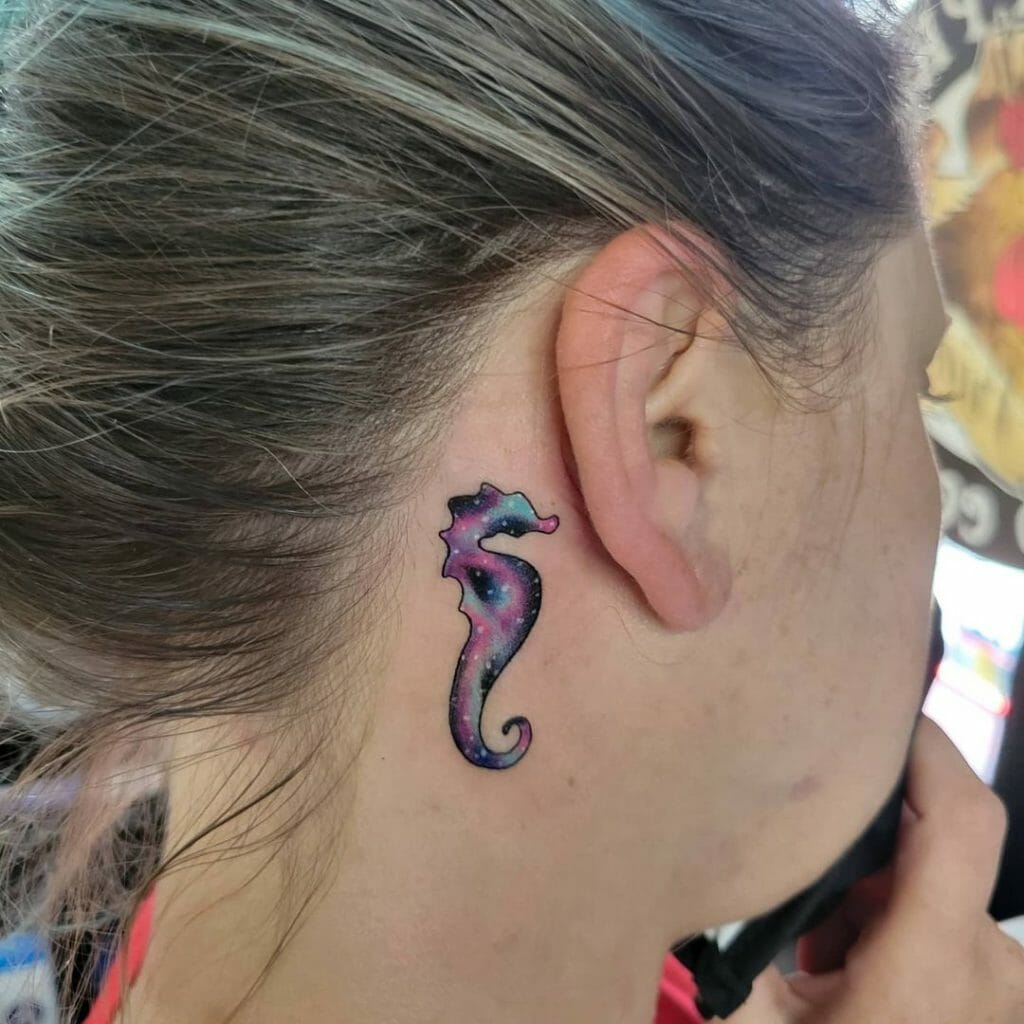 Seahorse Ear Tattoo