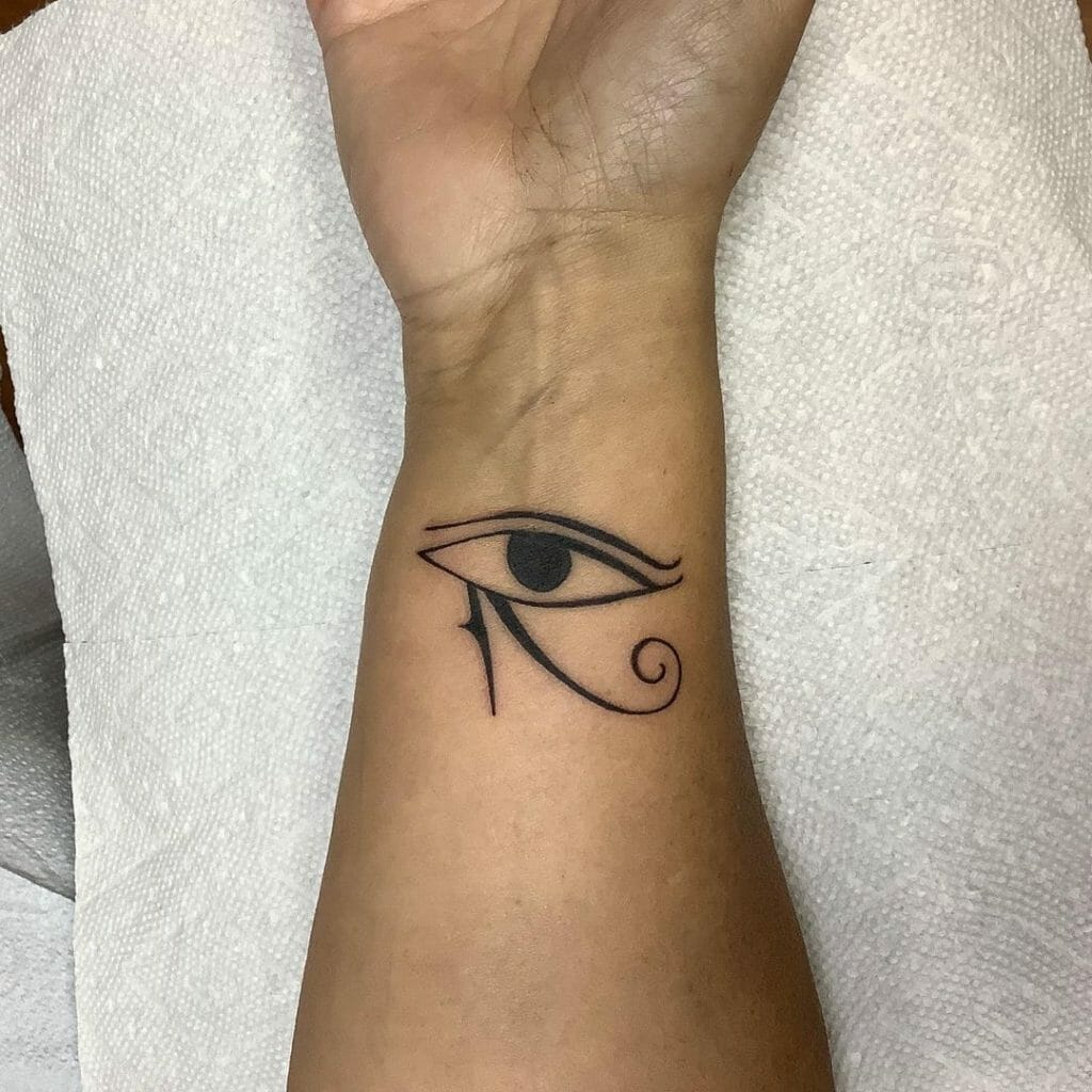 Small Eye Of Ra Tattoos To Put On Your Wrist